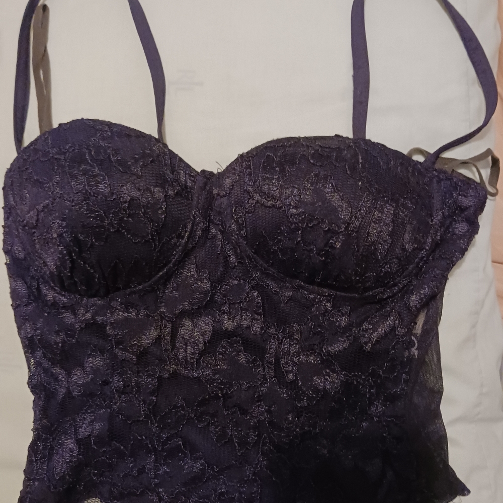 Lacy delicate top with bra.